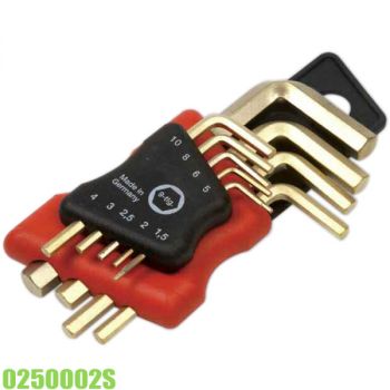 0250002S Bộ lục giác chống cháy nổ 10 cây hệ inch Elora Germany
