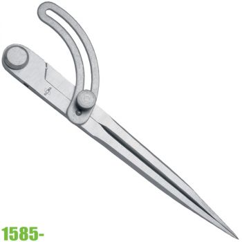 1585-150 - compa kỹ thuật điều chỉnh độ mở bằng vít, mũi và thân liền