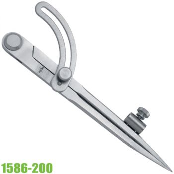 1586-200 compa kỹ thuật mũi liền thân dài 200mm, có ống gắn bút 