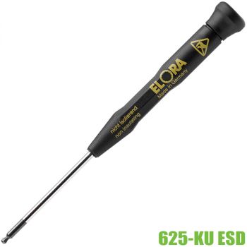 625-KU 1,5 ESD - tô vít chống tĩnh điện đầu lục giác bi 1.5 – 3.0mm