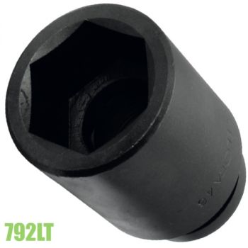 792LT-70 - đầu tuýp đen 6 cạnh loại dài hệ mét 21-100mm, đầu vuông 1″