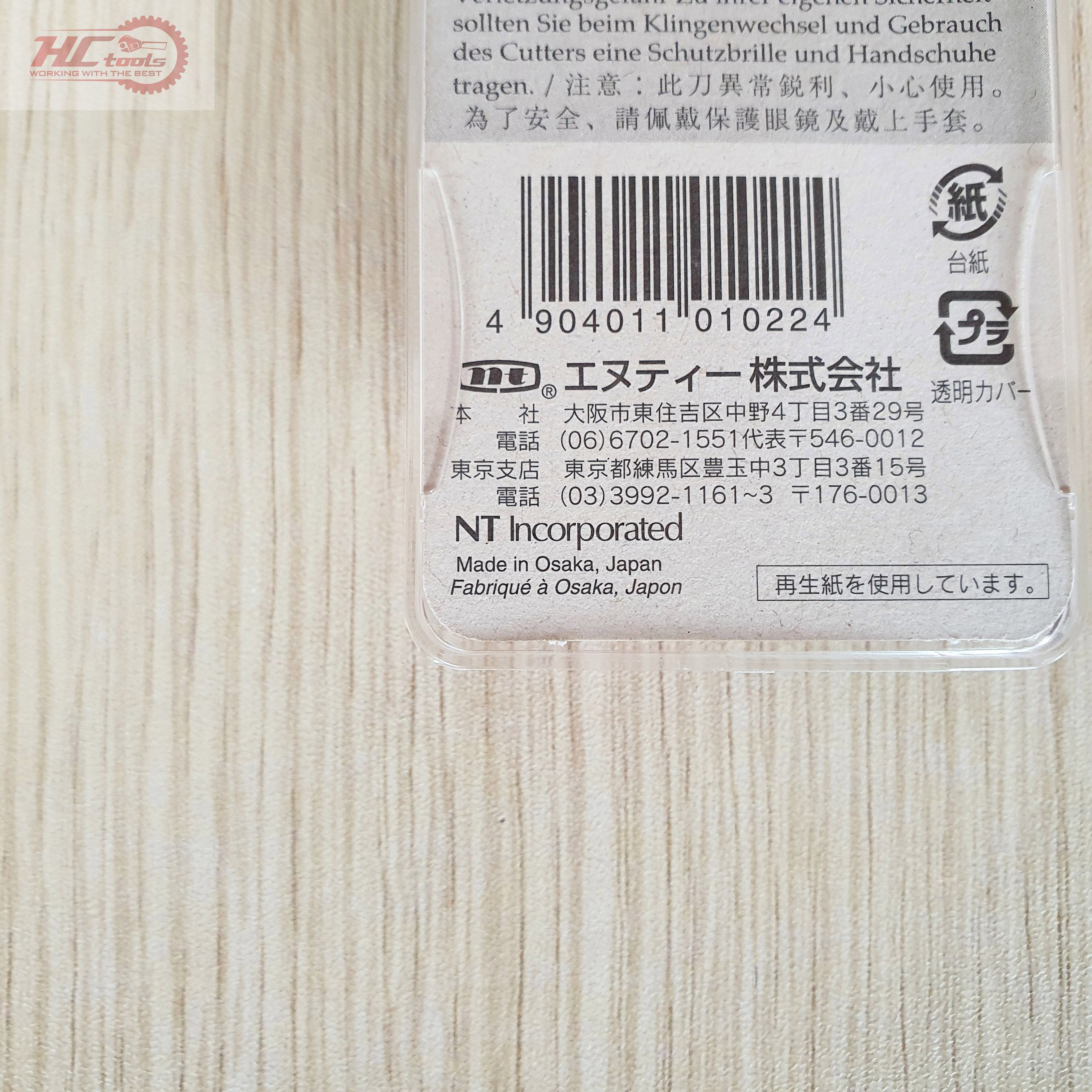 Dao rọc giấy Nhật NT Cutter A-1000RP hợp kim nhôm đúc nguyên khối - Made In Japan