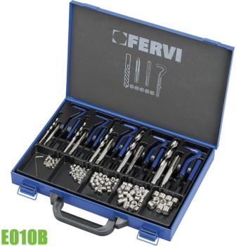 E010B Bộ dụng cụ sửa ren M6-M14 gồm 125 chi tiết FERVI Italia