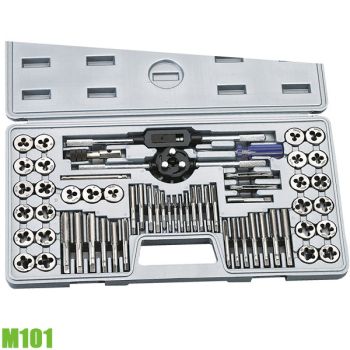 M101 Bộ ta rô bàn ren M3-M12 trong ngoài 60 chi tiết. FERVI Italia