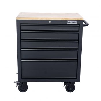 Tủ dụng cụ CSPS 76cm - 05 hộc kéo không nâng hạ màu đen