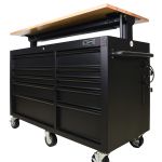 Tủ dụng cụ CSPS 142cm - 10 hộc kéo màu đen